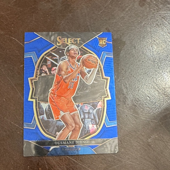Basketball Trading Card - Blue and Orange